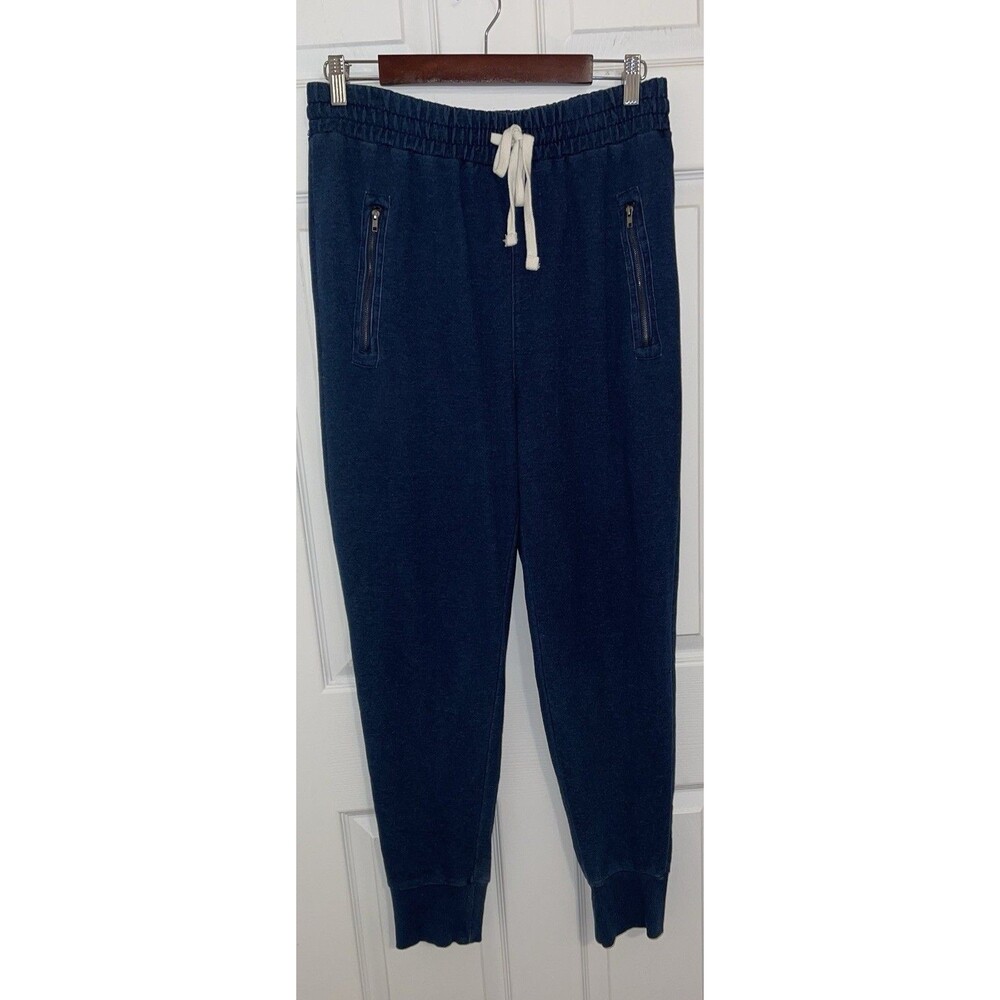 NWT Forever 21 Indigo Knit Pants Joggers Denim Wash Size L
